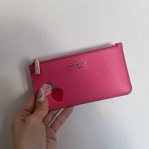 Kate Spade Wild Strawberry Large Slim Cardholder